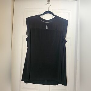 Worthington Chic Black Sleeveless Blouse
